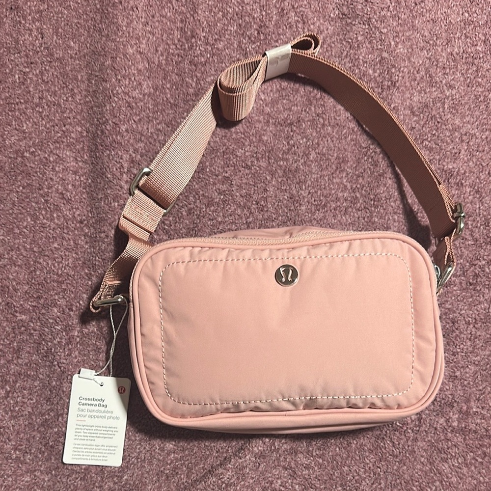 Lululemon Athletica Pink Quilted Crossbody Bag
